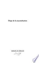 Eloge de la masturbation