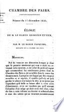 Éloge de M. le baron Georges Cuvier