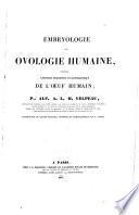 Embryologie ou ovologie humaine
