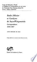 Emile Ollivier et Carolyne de Sayn-Wittgenstein
