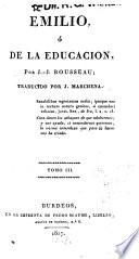 Emilio; ó, De la educacion