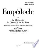 Empédocle, ou, Le philosophe de l'amour et de la haine