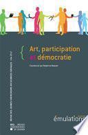 Émulations n°9 : Art, participation et démocratie