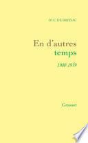 En d'autres temps