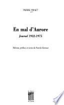En mal d'aurore