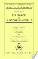 En marge de l'histoire universelle