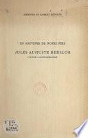 En souvenir de notre père Jules-Auguste Redslob, pasteur à Saint-Guillaume