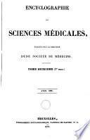 Encyclographie des sciences médicales