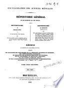 Encyclographie des sciences médicales. Répertoire général de ces sciences, au XIXe siècle