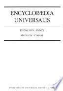 Encyclopaedia universalis: Thesaurus-index