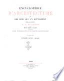 Encyclopedie d'architecture revue mensuelle des travaux publics et particuliers