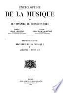 Encyclopédie de la musique et dictionnaire du Conservatoire ...