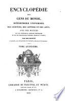 Encyclopédie des gens du monde