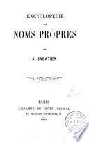 Encyclopédie des noms propres