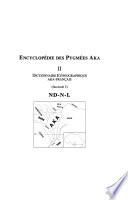 Encyclopédie des pygmées Aka