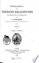 Encyclopédie des sciences religieuses