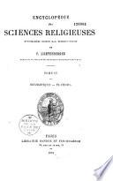Encyclopédie des sciences religieuses