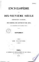 Encyclopédie du dix-neuvième siècle