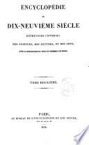 Encyclopédie du dix-neuvième siècle, répertoire universel des sciences, des lettres et des arts avec la biographie de tous les hommes célèbres