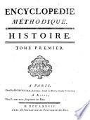 Encyclopédie méthodique. Histoire