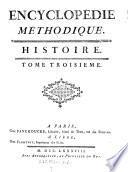 Encyclopédie Méthodique. Histoire