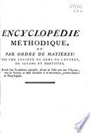 Encyclopédie méthodique