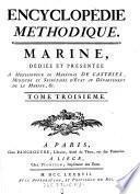 Encyclopédie Méthodique. Marine