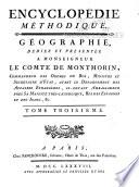Encyclopedie methodique, ou par ordre de matières: Géographie moderne