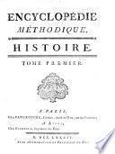 Encyclopedie methodique, ou par ordre de matières: Histoire