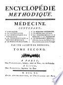 Encyclopedie methodique, ou par ordre de matières: Médecine