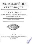 Encyclopedie methodique, ou par ordre de matières: Physique