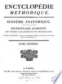 Encyclopédie Méthodique. Systême Anatomique