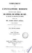 Encyclopédie moderne [by E.M.P.M.A.Courtin]. [With] Atlas. Compl., publ. sous la direction de N. des Vergers [and others]. [With] Planches