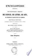 Encyclopédie moderne [by E.M.P.M.A.Courtin]. [With] Atlas