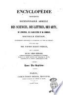 Encyclopédie moderne dictionnaire abregé des sciences, des lettres, des arts, de l'industrie, de l'agriculture et du commerce publiée par mm. Firmin Didot frères