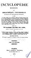 Encyclopédie moderne ; ou, bibliothèque universelle de toutes les connaissances humaines