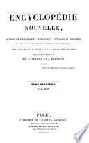 Encyclopédie nouvelle, ou dictionnaire philosophique, scientifique, littéraire et industriel