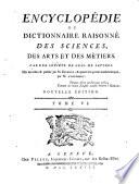 Encyclopédie, ou dictionnaire raisonné des sciences, des arts et des métiers