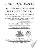 Encyclopédie, ou, Dictionnaire raisonné des sciences, des arts et des métiers