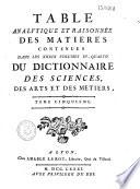Encyclopédie ou dictionnaire raisonné des sciences, des arts et des métiers...par une Société de gens de lettres... mis en ordre et publié par M. Diderot ; et quant à la partie mathématique par M. d' Alembert