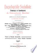 Encyclopédie socialiste: Le mouvement socialiste international