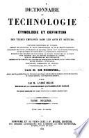 Encyclopédie théologique: Dictionnaire de technologie