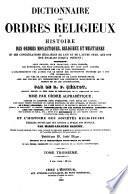 Encyclopédie théologique: Dictionnaire des ordres religieux