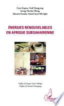 Energies renouvelables en Afrique subsaharienne