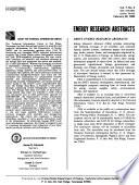 Energy Research Abstracts