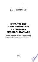 Enfants nés dans le mariage et enfants nés hors mariage