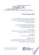 Enjeux 84, Automne 2012