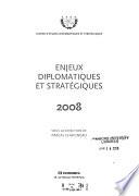 Enjeux diplomatiques et stratégiques