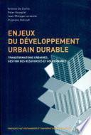 Enjeux du développement urbain durable
