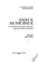 Enjeux municipaux